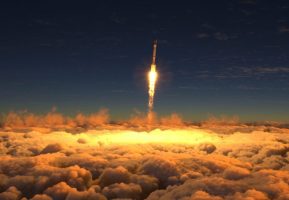 Rocket space ozone layer