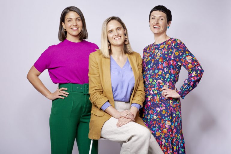 Verve Super co-founders Alex Andrews, Christina Hobbs and Zoe Lamont
