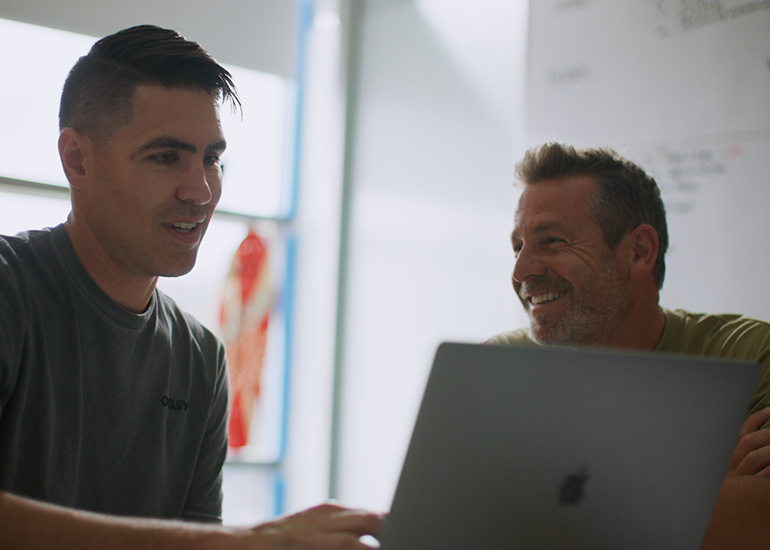 Nathan Reid and Ben Mackay