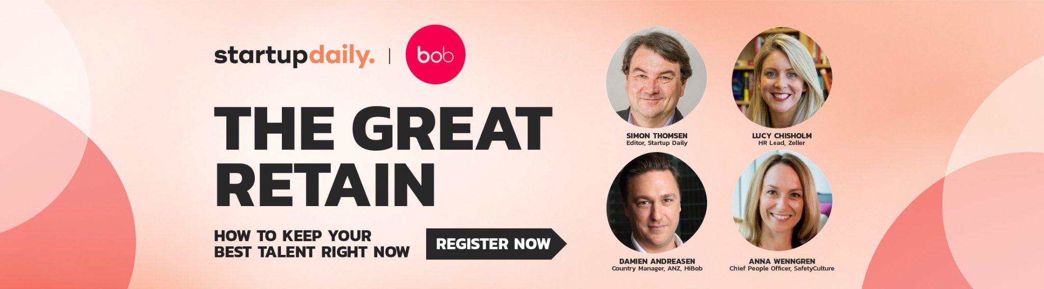 The Great Retain event header