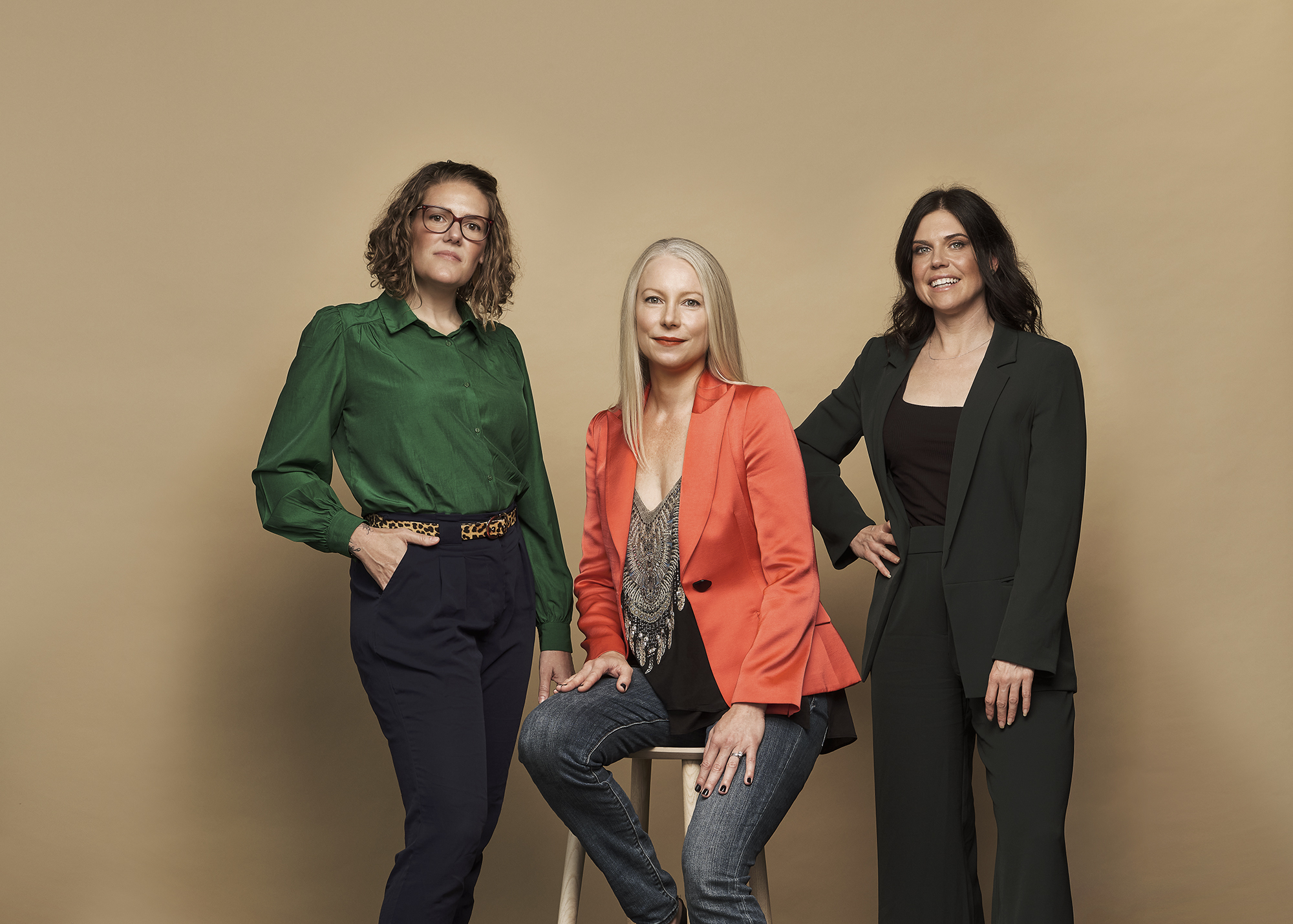 ALIAVIA Ventures founder Marisa Warren (centre) with Neighbourlytics cofounders Jessica Christiansen-Franks and Lucinda Hartley