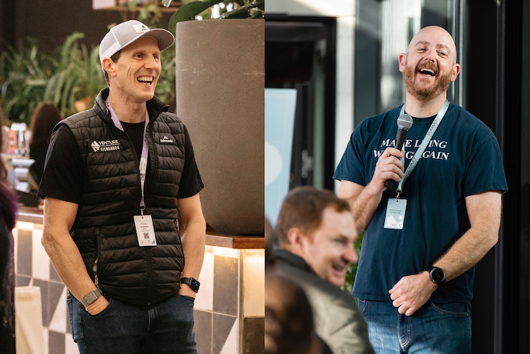 Innovation Bay cofounders Ian Gardiner and Phaedon Stough.