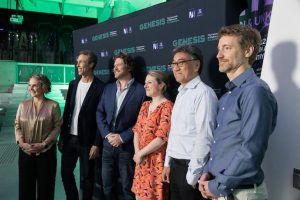 At the University of Melbourne Started@Melbourne Showcase were Jaala Pulford, Vice Chancellor’s Fellow; Justin Spangaro, CEO, Carbon Cybernetics; Prof Jerome Sarris, cofounder, Psychae Therapeutics; Assoc Prof Fiona Brownfoot, cofounder, Kali Healthcare; Jeffrey Ng, CEO, NIRGenie; Assoc Prof Daniel Perkins, cofounder, Psychae Therapeutics.