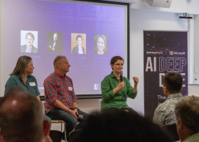 Kylie Frazer, Lee Hicken, NAIC director Stela Solar 