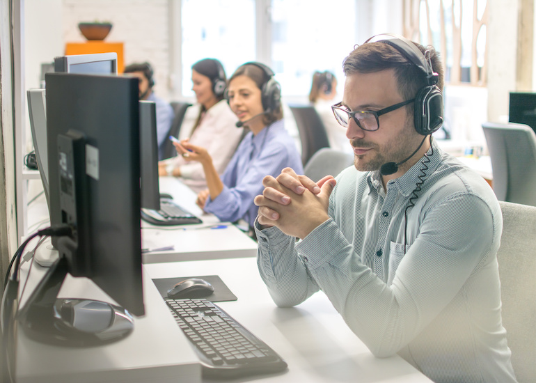 call centre operator