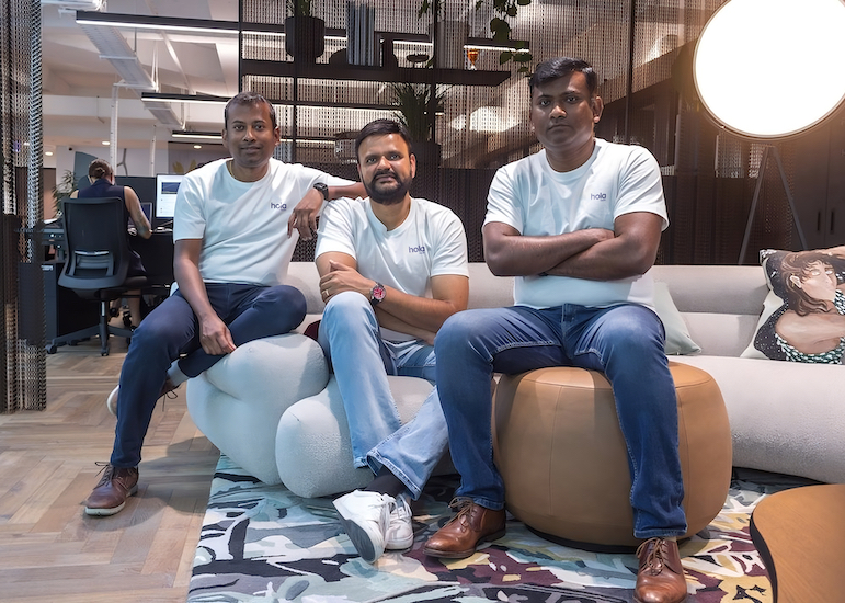 Hola Health cofounders Lenin and Thiru Rajendran, and Dr Vishnu Gopalan