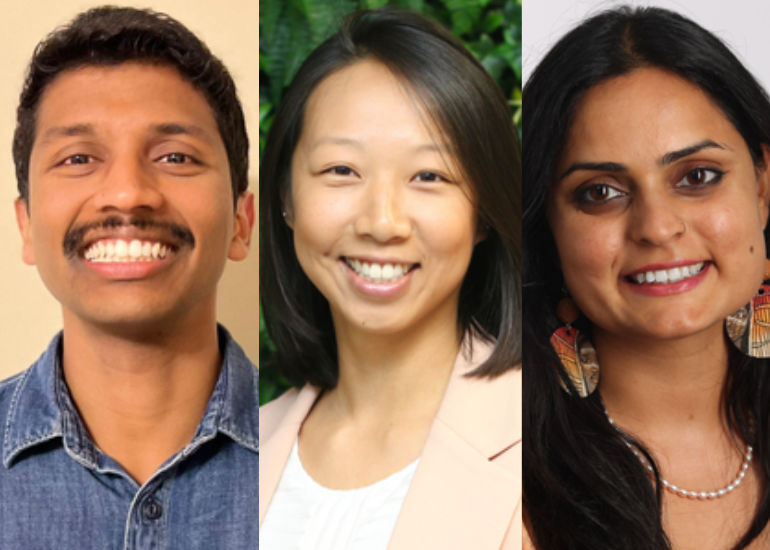 Raising the Bar speakers Vis Vythilingam, Jenny Chung and Meru Sheel.