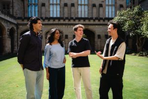 The NextGen Ventures Melbourne team: Varad Chaudhari, Ikya Thearam, Mitchell Hughes and Donald La. Photo: Valent Media.
