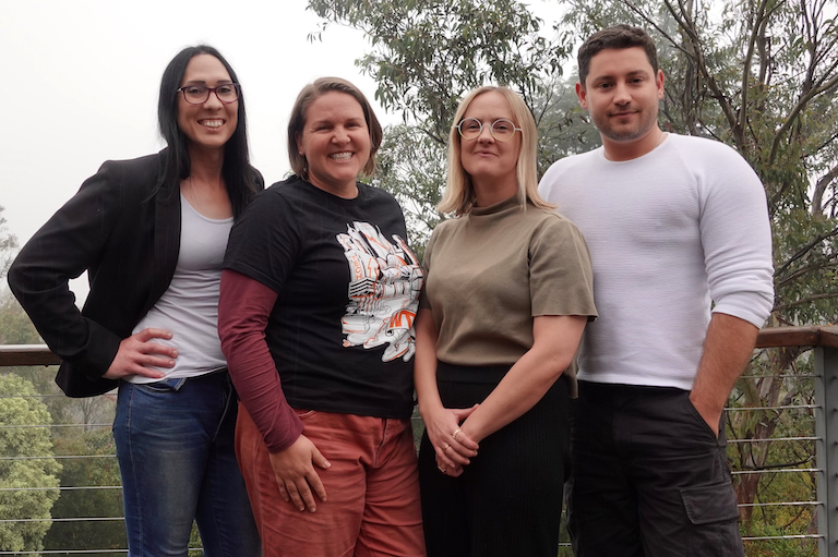 Mina Calvert, Lacey Filipich, Caitlin Robinson & Kane Jackson.