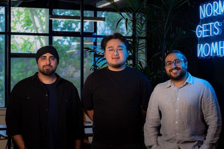 SupplyScope cofounders Raman Singh, Reinaldo Lie and Preet Singh.