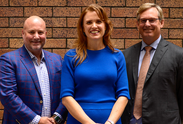 Llew Jury, Georgia Barkell and Heath Shonhan