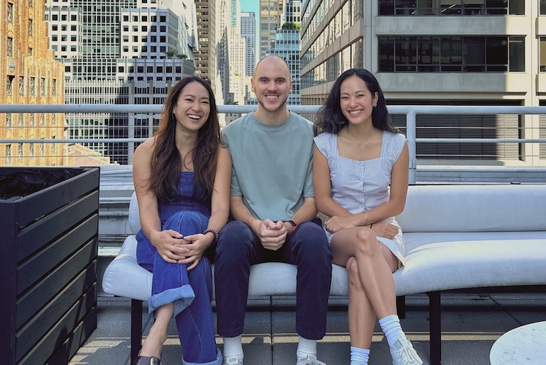ReciMe cofounders Ivy Nguyen, Will Kent and Christine Nguyen