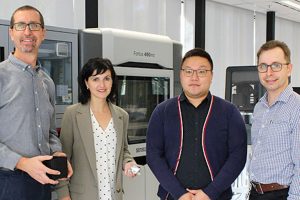 iLaunch lead Prof Colin Hall, Dr Marta Ilusca Jane, Dr Jebum Choi and Dr Kamil Zuber from UniSA