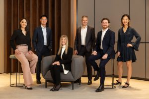 The OneVentures Growth Equity Investment Team: Justine Carzino, Jay Chiu,  Dr Michelle Deaker, Nigel Dews, Matthew Lewin and Joanna Yue.