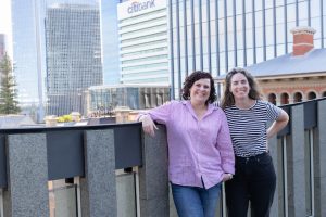 Jo Thomas and Yvette Quinby