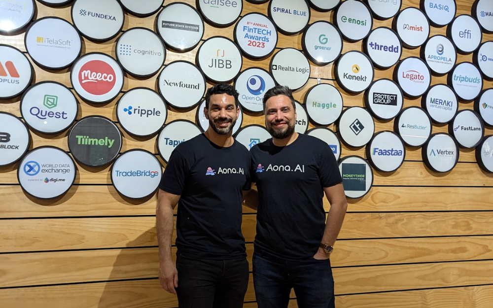 Aona AI Co-founders Bastien Cabirou (right) and Salim Sebkhi (left)