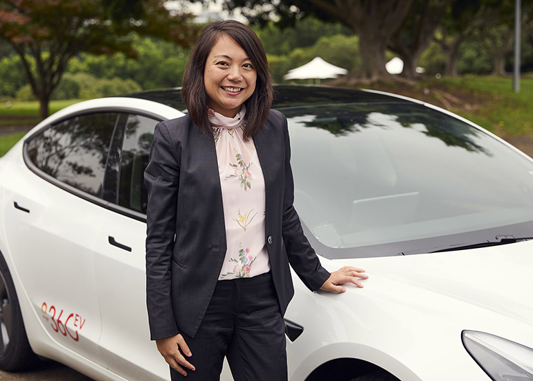 Chau Le from Origin Energy and the Electric Vehicle Council. Image: Supplied.