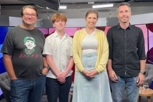 Simon Thomsen, Liam Fuller, Kayla Medica and Richard Savoie