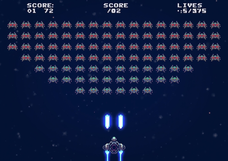 space invaders, bots